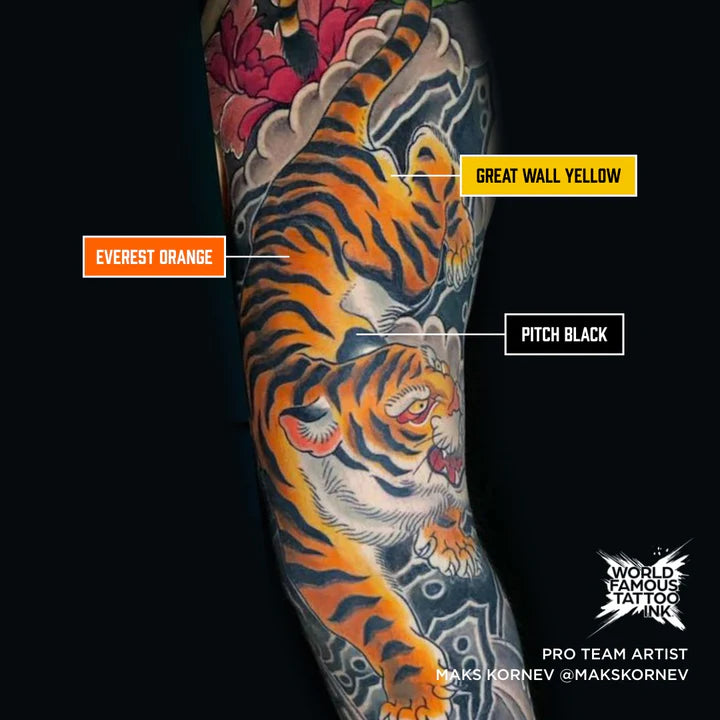 World Famous Tattoo Ink: Everest Orange